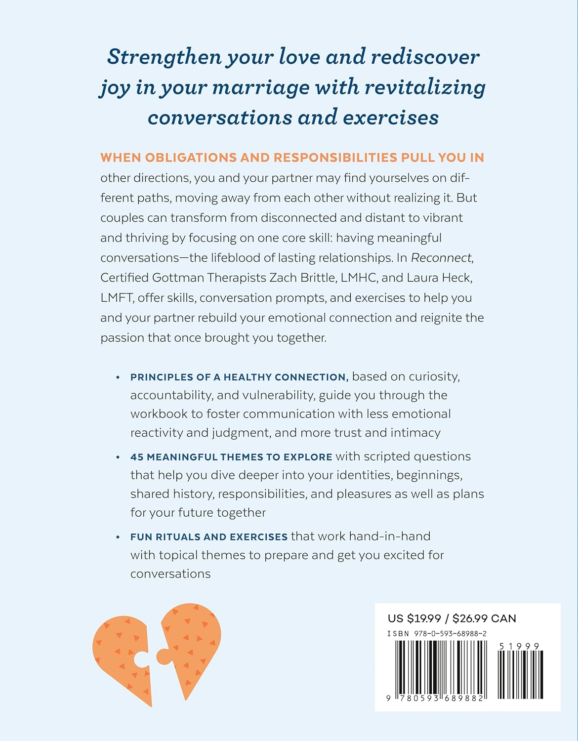 Reconnect: A Marriage Counseling Workbook: Guided ... - Image 3